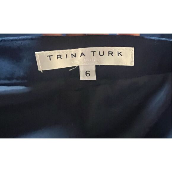 (SOLD) Trina Turk Wide Leg Fully Lined Hidden Zipper Side Stripe Pants - Size 6 - Picture 9 of 9